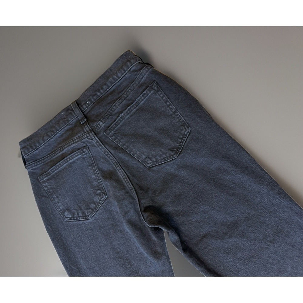 NWT Abercrombie & Fitch 90s Straight Mid Rise Jeans Women's 25 Extra Short Black - Picture 6 of 10